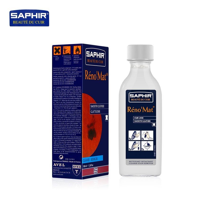 Saphir Renomat Leather Cleaner – 500ml, Made In France