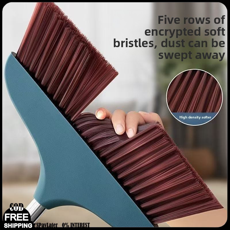 [COD] Stainless Steel Long Handle Broom Household Soft Hair Broom ...