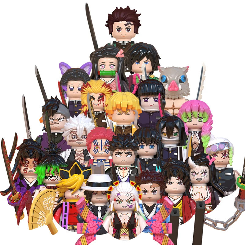 MOC Creative Anime Demon Cartoon Bricks Dolls Compatible Model Mini ...