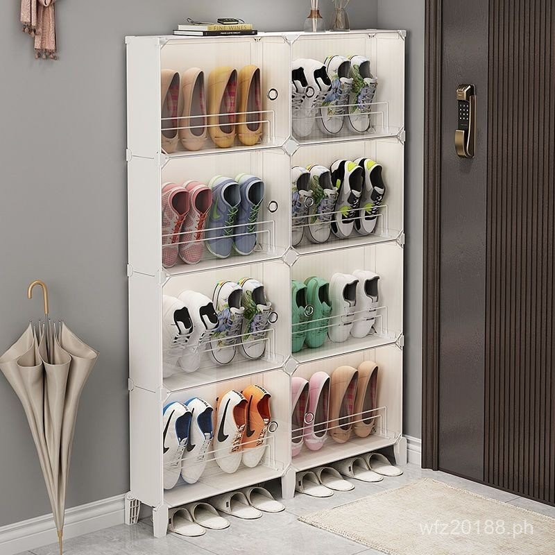 Ultra-narrow Shoe Rack for Entrance Doorway, Space-saving Entryway ...