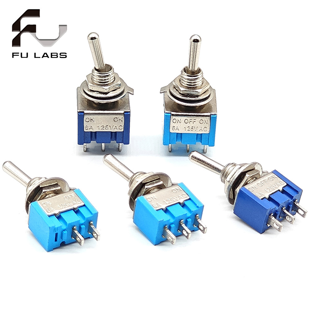 5pcs 6MM Reset Latching Toggle Switch MTS-102 5A 6A 125V 3A 250 AC Mini ...