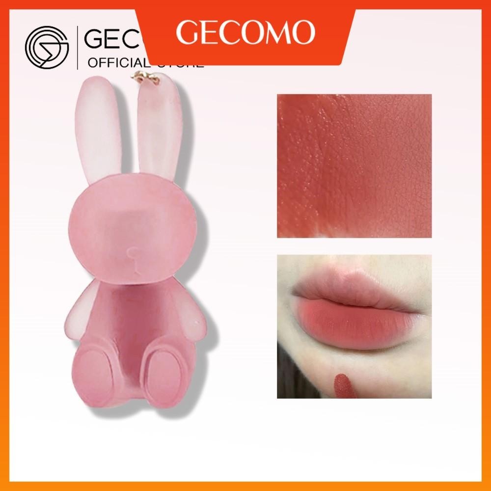 GECOMO Rabbit Lip Glaze, Matte Velvet Lip Clay Long-lasting Color Non ...