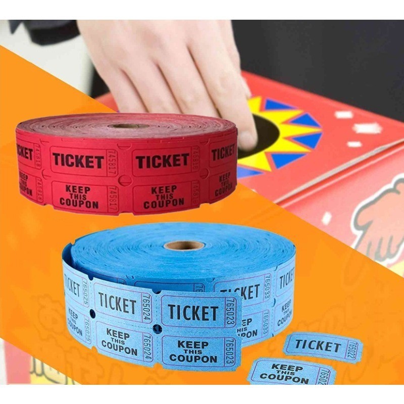 1000Pcs/Roll Raffle Event Ticket Auction Lottery Queue Ticket for Event ...