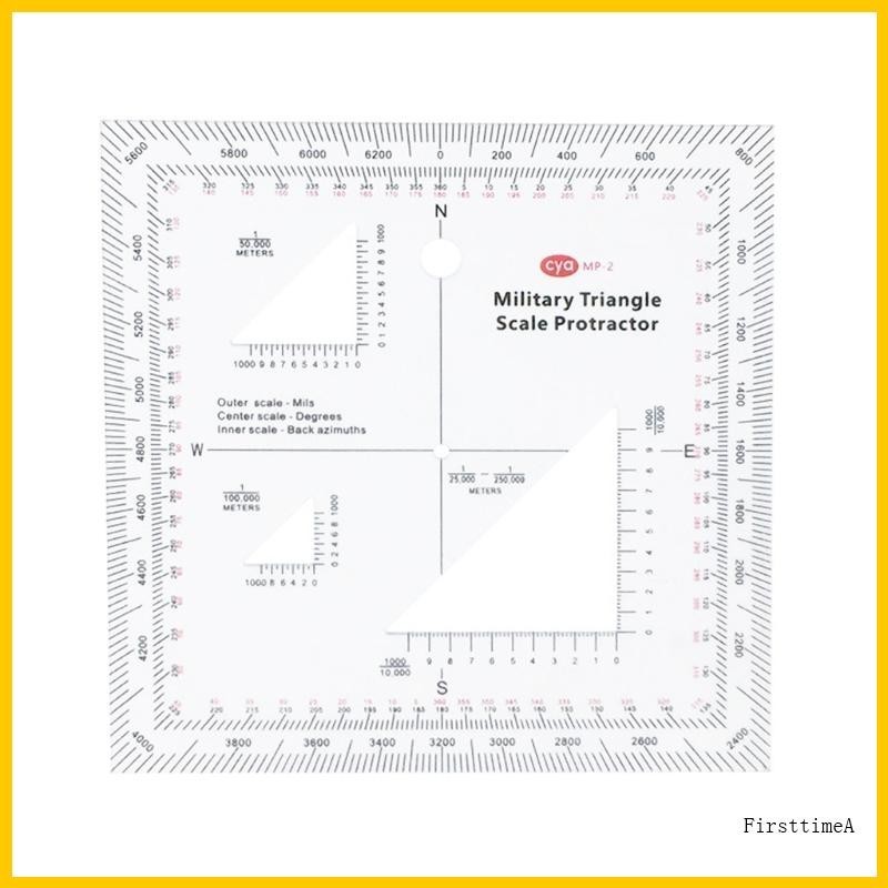 Fir MilitaryStyle TransparentTopographical Map Scale Navigation ...