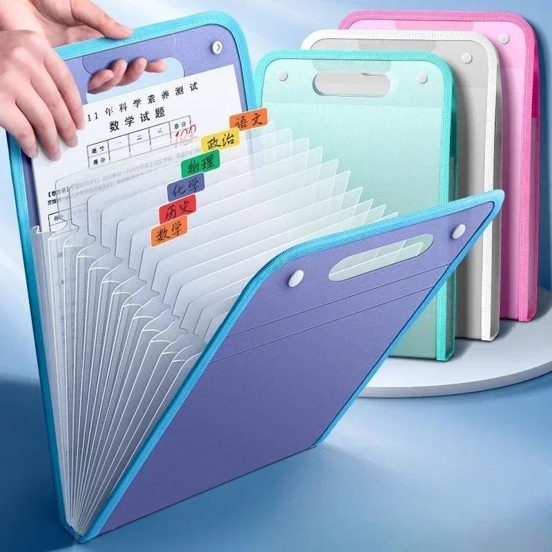 A4 Large Capacity Multi Layer Handheld Test Paper Clip Paper Storage ...