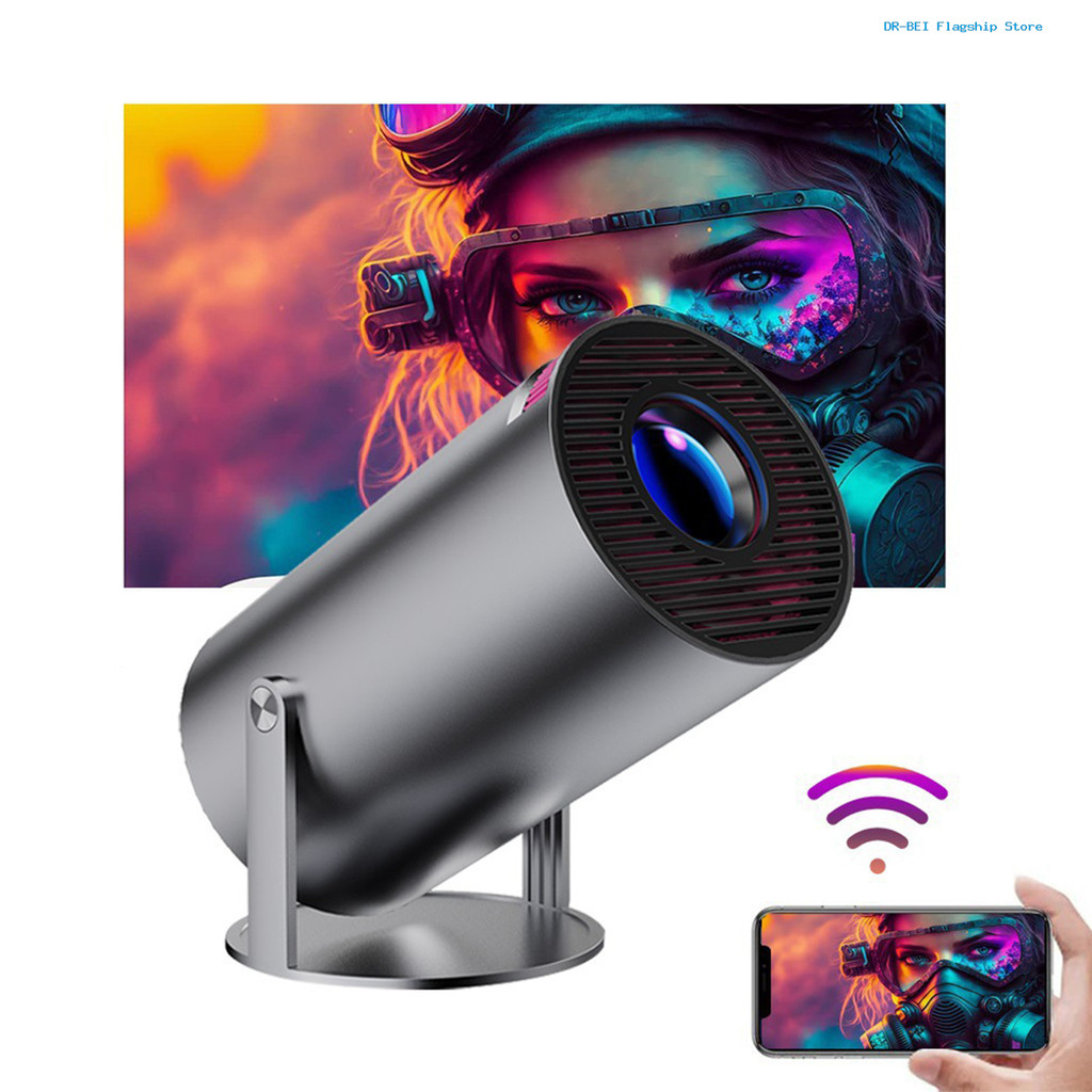 BE-Mini LED Projector 180 Degrees Supporting WiFi 6 Bluetooth ...