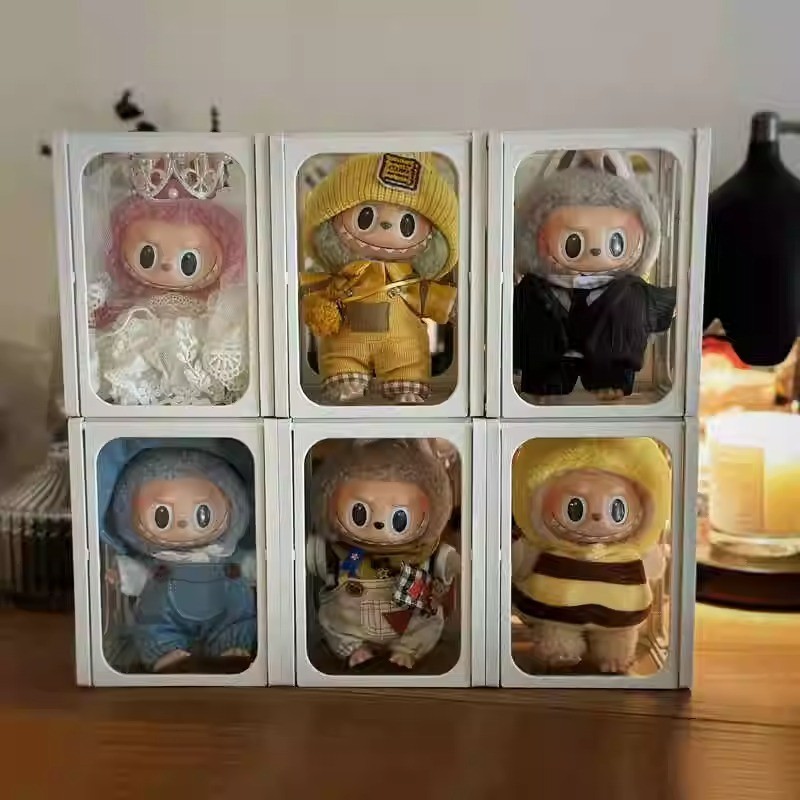 Labubu Vinyl Doll Display Box Pop Mart Mystery Box Figure Glass Storage Sg 11134201 7rdya