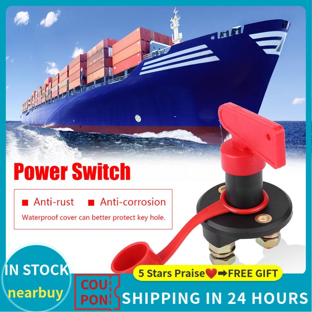 Nearbuy 12V/24V Universal Car Battery Disconnect Switch Power Isolator ...