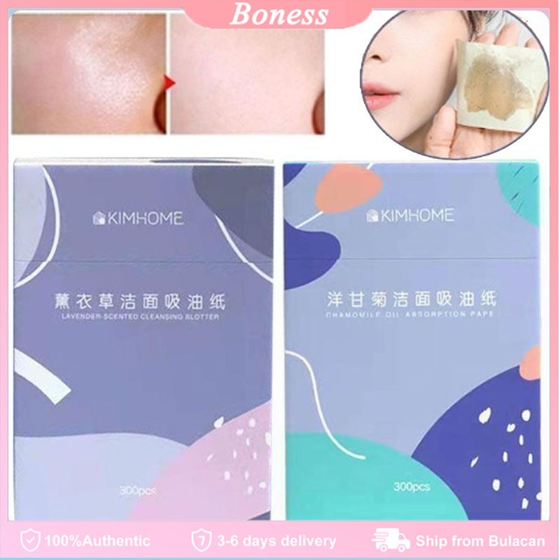 300pcs/Pack Facial Oil Control Absorption Sheets Tissue Face Blotting ...
