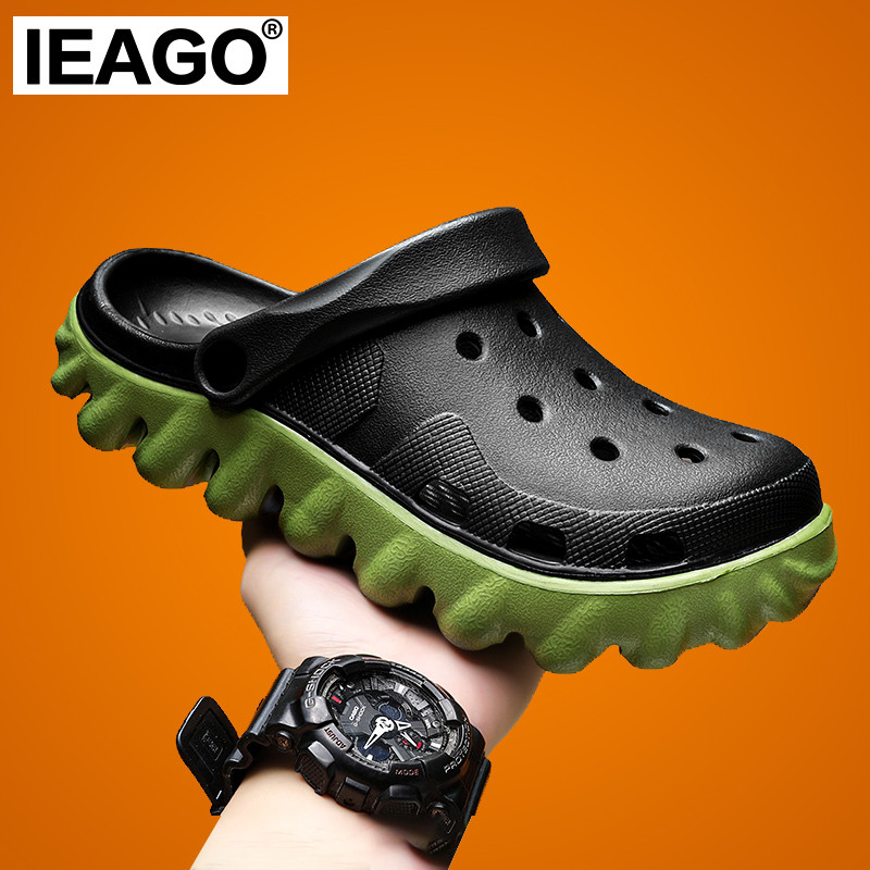 IEAGO Original EVA Men's Lightweight Beach Working Sandals Thick Bottom ...