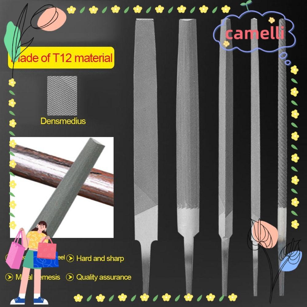 CAMELLI Steel Files, Steel 6/8 Inch Saw File, Highquality Middle Tooth