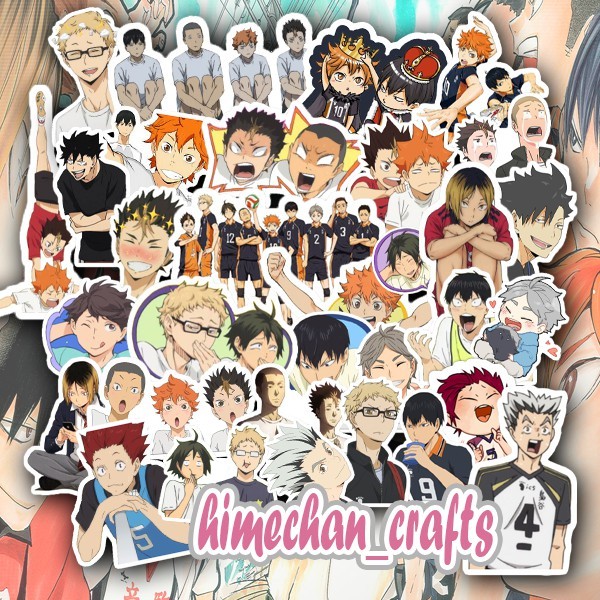 20Pcs Set Pack / Haikyuu Anime Sticker Collection / Laminated Vinyl ...
