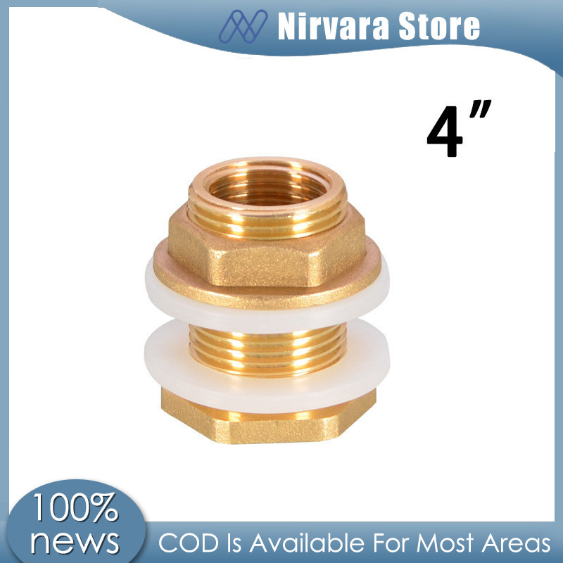 4inch Solid Brass Water Tank Connector Fittings Leakproof For Water