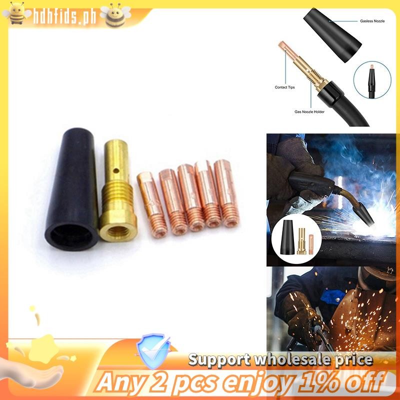 [In stock]7Pcs/Set Gasless Nozzle Tips for FC90 FluxCored Wire Feed