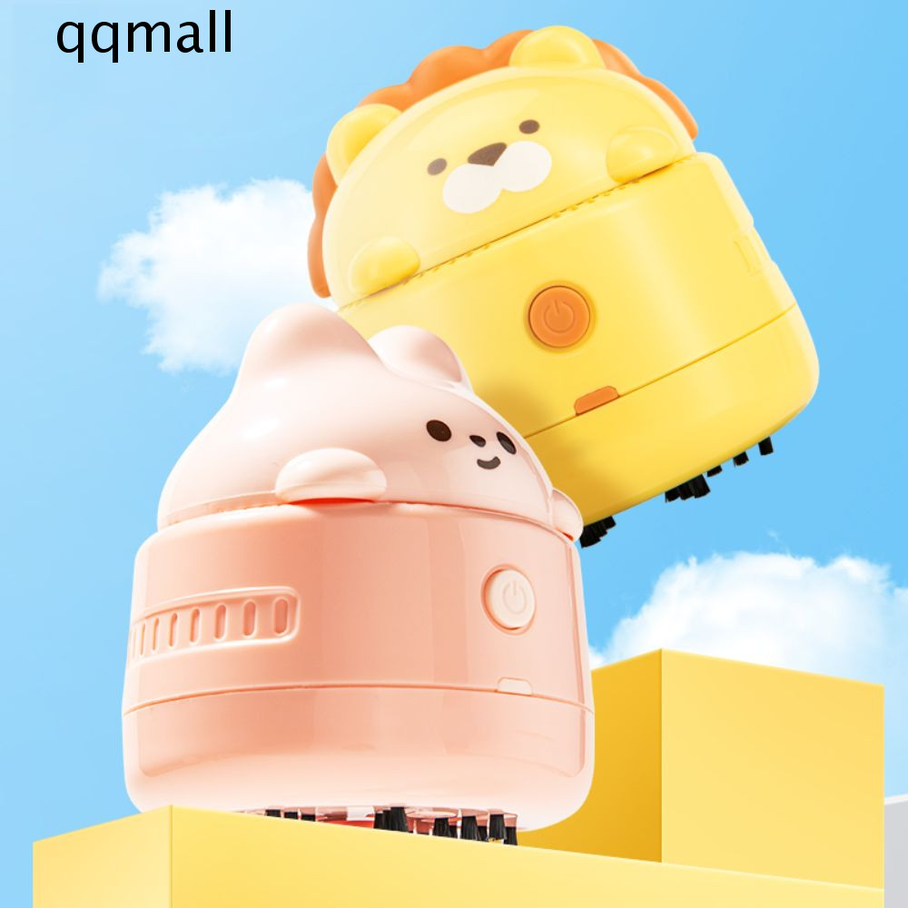 QQMALL Desktop Cleaner, Cute Wireless Mini Dust Collector, Crumb ...