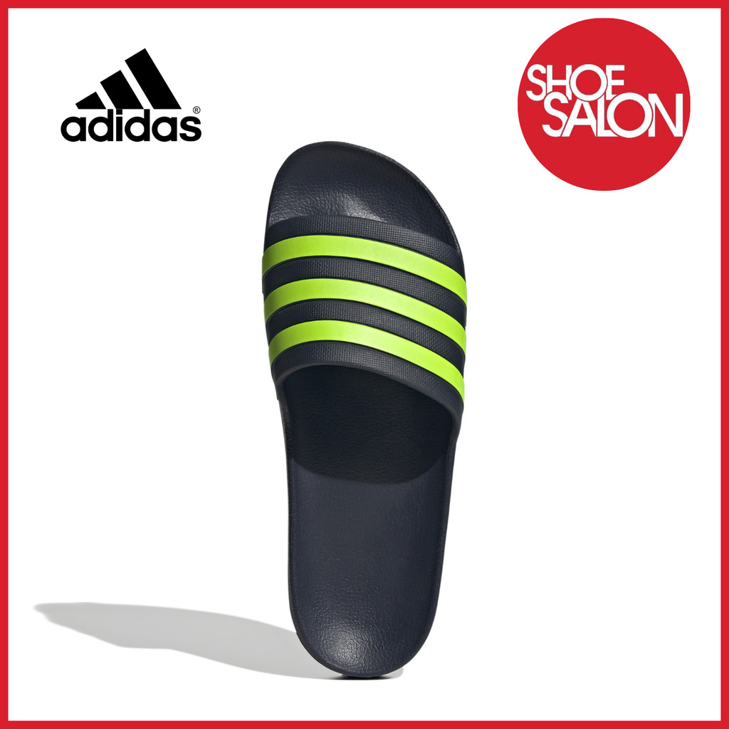 Adidas Adilette Aqua Slide Sandal- Legend Ink/Lucid Lemon 71XQO9rKQhL._AC_UY300_.jpg main image 4