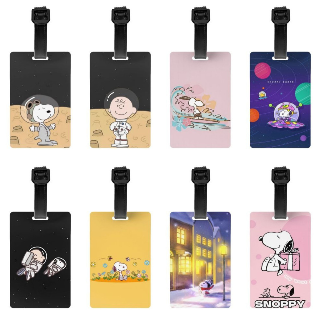 Snoopy Luggage Tag Colorful Handbag Label Airplane Check-in | Shopee ...