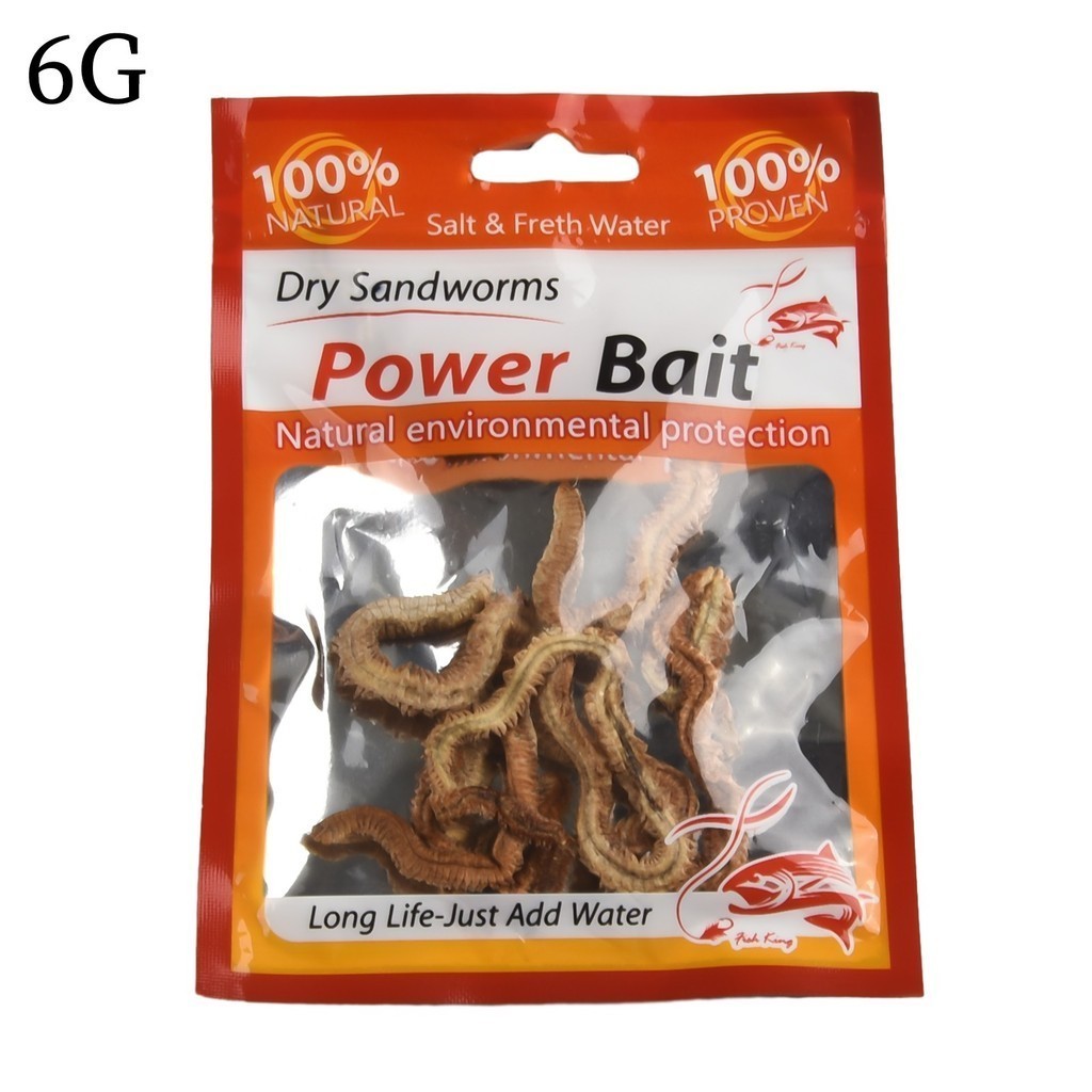 [Heaven 0823] 6/10g Dry Sandworm Live Fishing Lure For Feeder Catfish