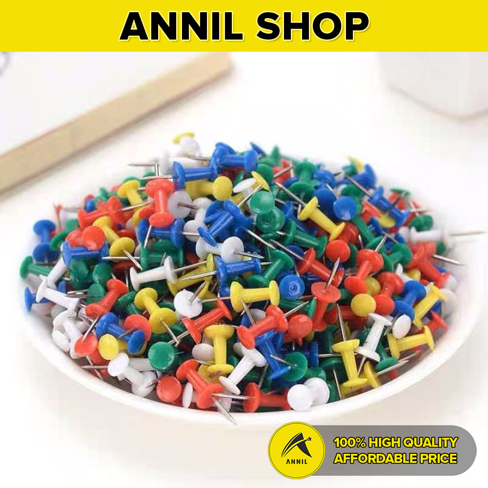 Annil Colorful Push Pins for Attaching Cards, Photos, Posters ...