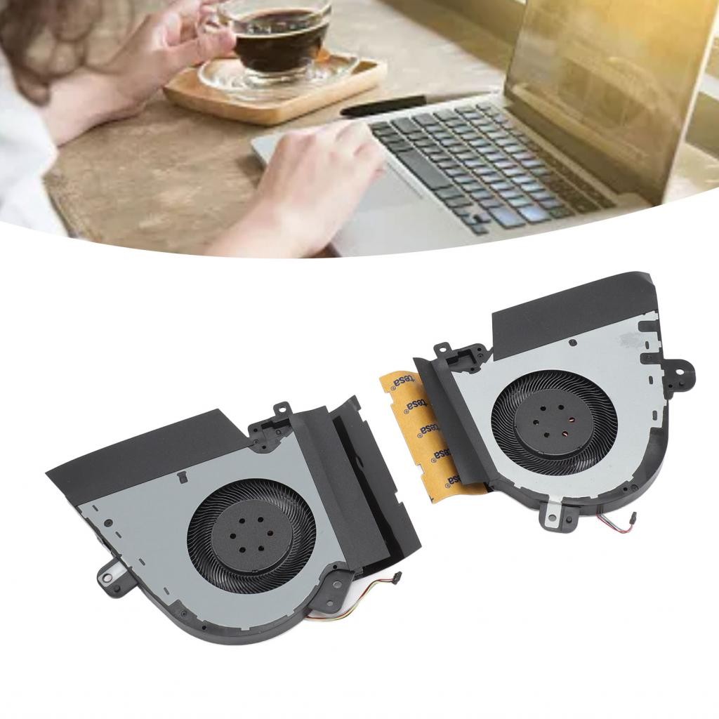 Power4Laptops Ventola Sostituzione per Portatili (Paio) Versione a 5