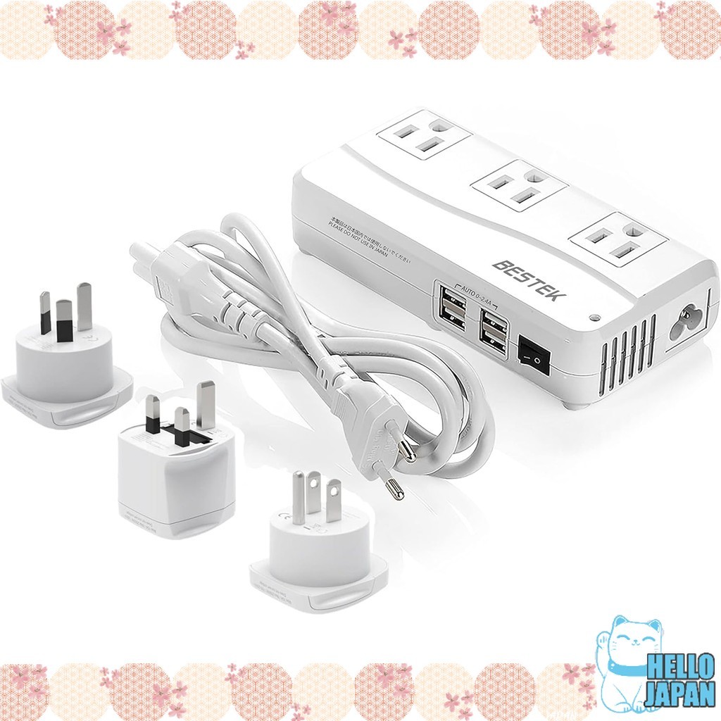 BESTEK Travel Transformer 220-240V to 100V (For Japan Products) Step ...