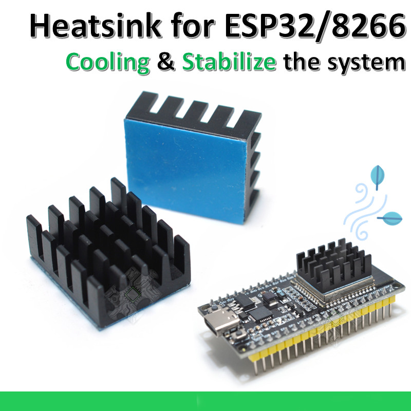 ENGLAB Heatsink For ESP32 ESP8266 Radiator Black | Shopee Philippines