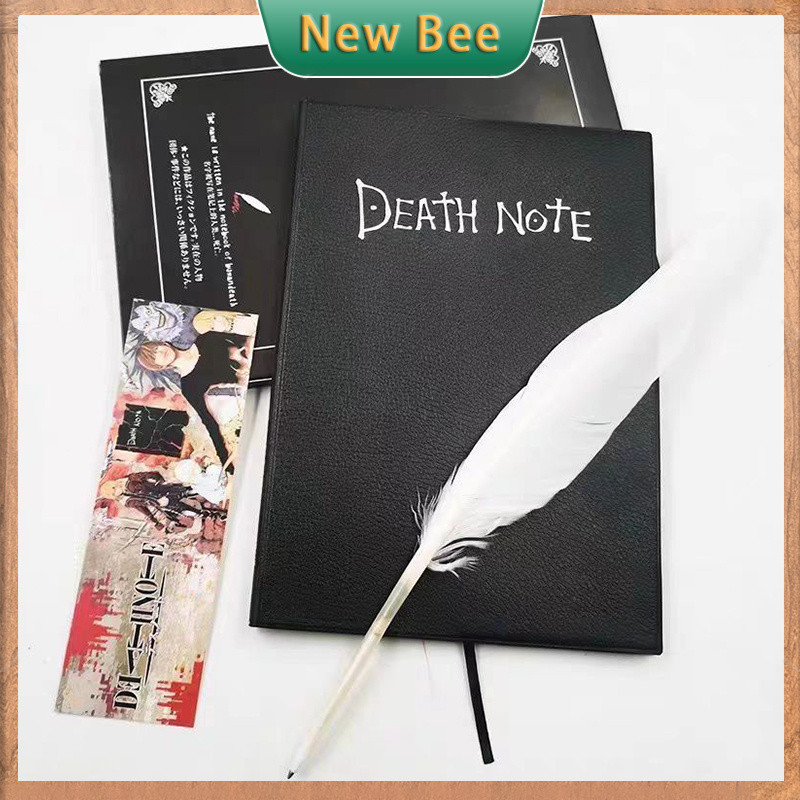 Cartoon Death Note Notebook Japan Animation Notebook with Feather Pen ...