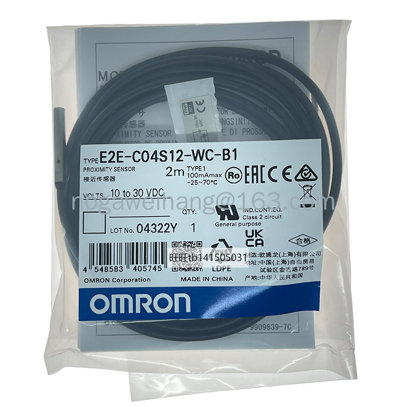 Omron sensor E2E-C04S12-WC-B1 Replace E2E-CR8B1(new original) | Shopee ...