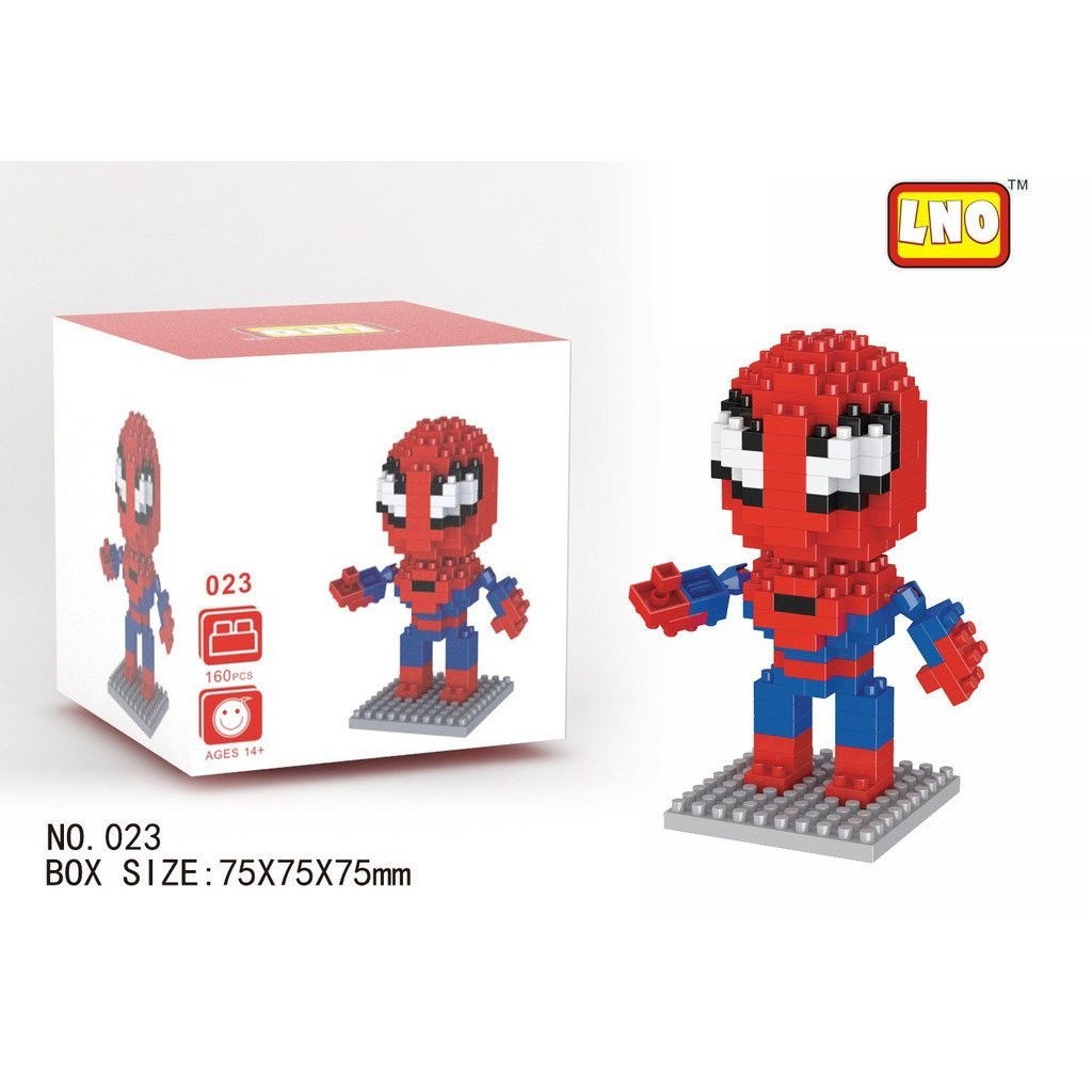 Mini Miniature Particles Assembling Mario Building Blocks Cartoon Doll ...