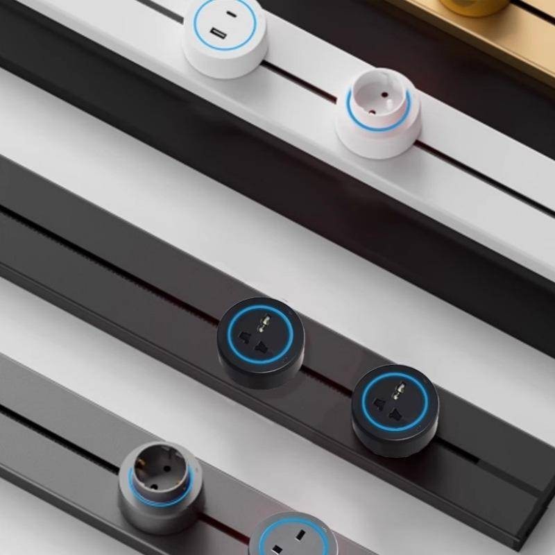 Universal British Standard Power Track Socket Kitchen Dedicated Surface ...