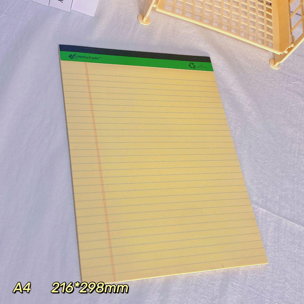 Legal Pads Wide Ruled 4 Pack, Lined Note Pads Canany Yellow Paper ...