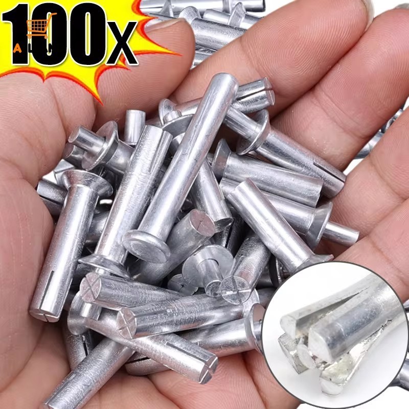 100/50/30PCS Aluminum Core Expansion Rivets - Semicircle Countersunk ...