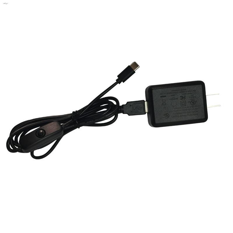 Raspberry Pi 4B 3B/3B+ Power Adapter Charger 5V 3A Type C Micro USB ...