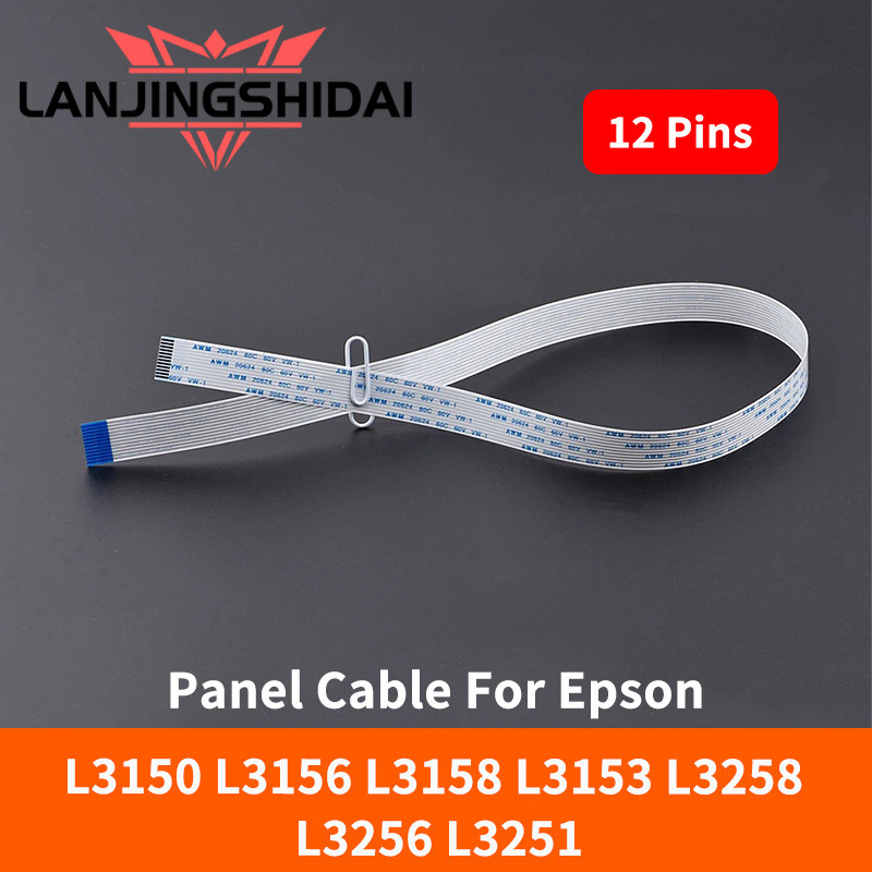 12 Pins Panel Cable For Epson L3150 L3158 L3156 L3153 L3258 L3256 L3251 ...