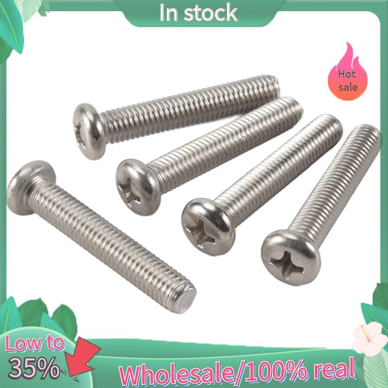 M8 x 45mm 304 Stainless Steel Phillips Machine Screw Bolt 5pcs | Shopee ...