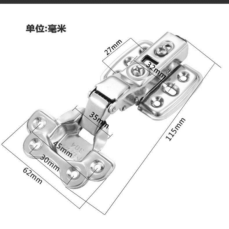 10-hole 304 stainless steel hydraulic hinge ward 10 hole 304 stainless ...
