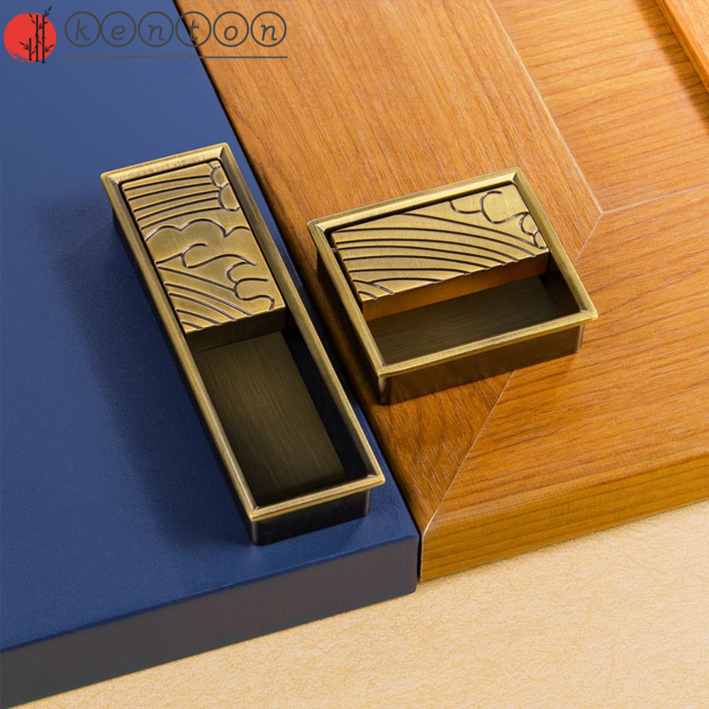 KENTON Built-in Button Door Handle, Zinc Alloy Chinese Furniture Handle ...
