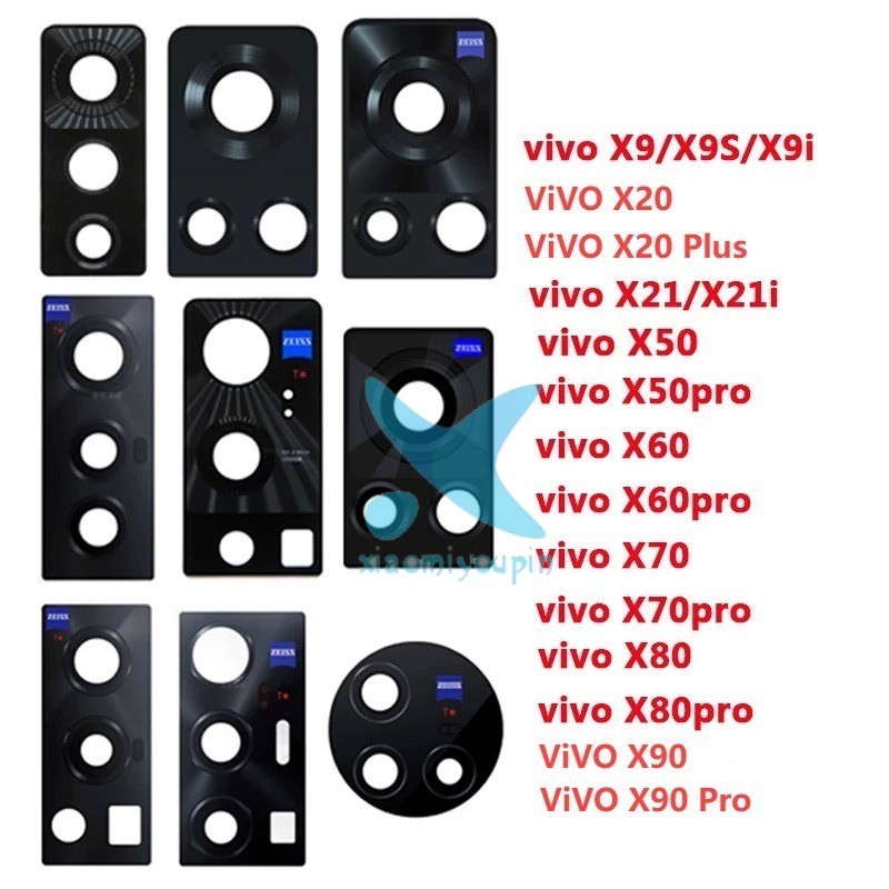 Rear Camera Glass Lens For VIVO X9 X20 X20 Plus X21 X50 X60 X70 X80 X90 ...