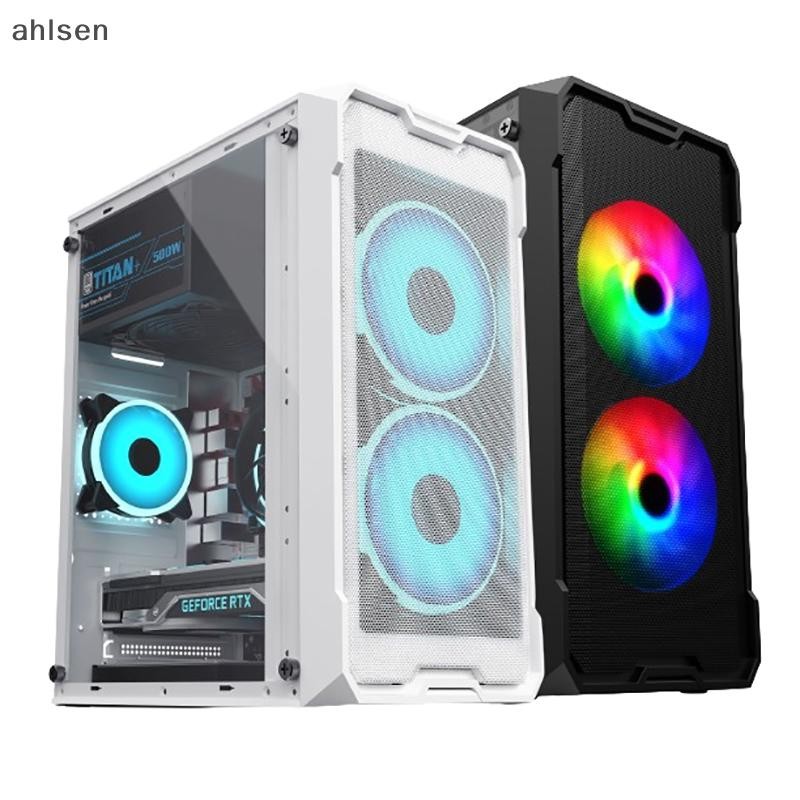 ahlsen Transparent PC Case For Micro-ATX/ITX Motherboard Desktop ...
