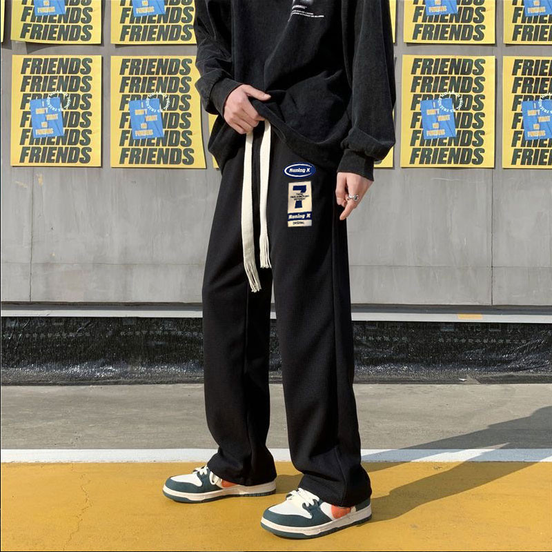 Classic Straight Leg Pants Basic Men Pants Loose Fit Long Pants Men ...