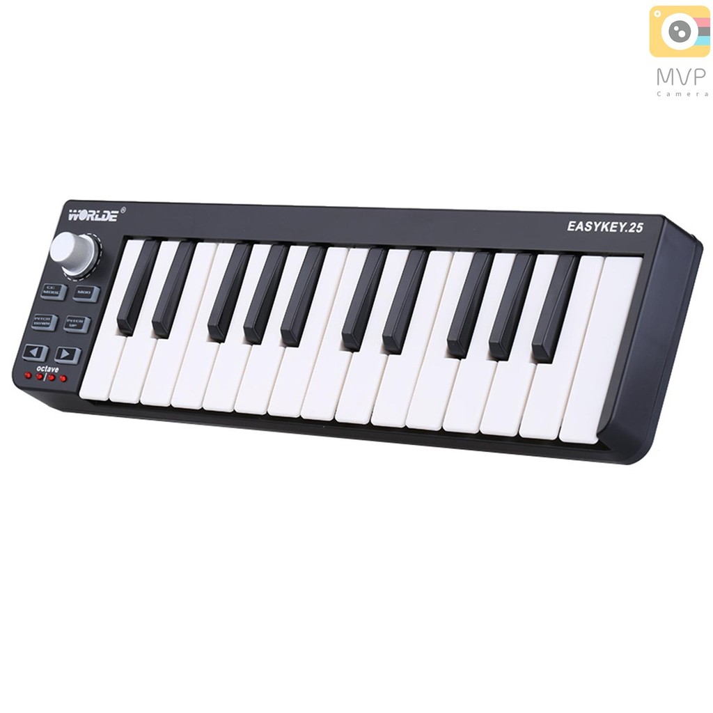 WORLDE Easykey.25 Portable Keyboard Mini 25Key USB MIDI Controller