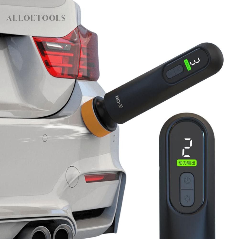 Car Polisher Machine LED Display Wireless Electric Polishing Wax Tool ...