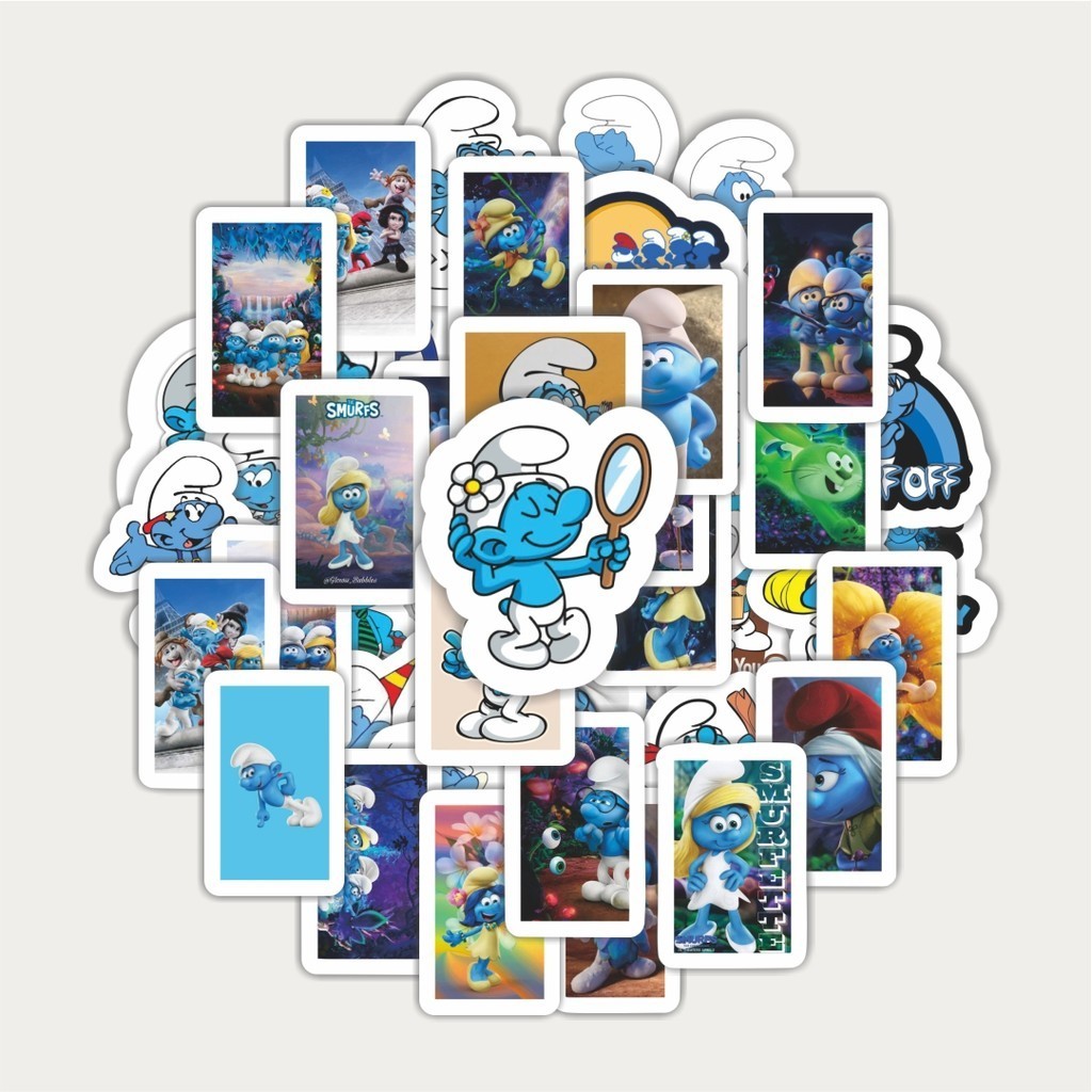 Sticker Pack The Smurf Cartoon Stickers | TUMBLR Sticker | HELMET ...