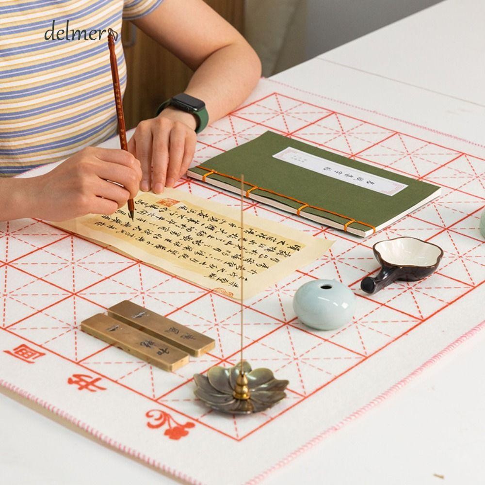 DELMER Calligraphy Felt Pad, Anti Permeation Writing Painting Drawing ...