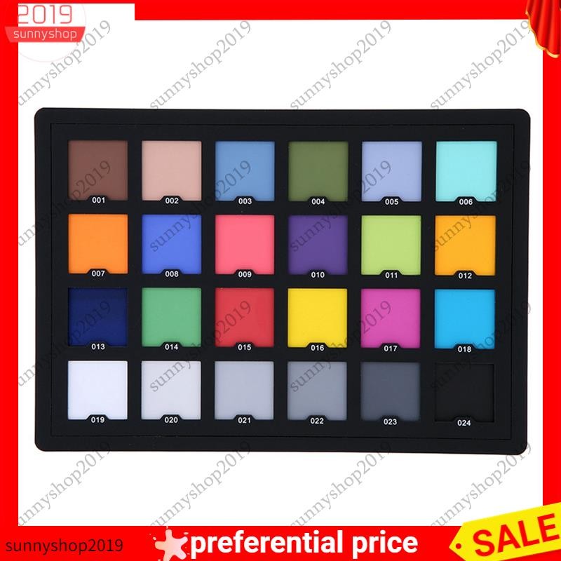 【Quality S2】24 Color Card Test Photography Palette Color Card for Color ...