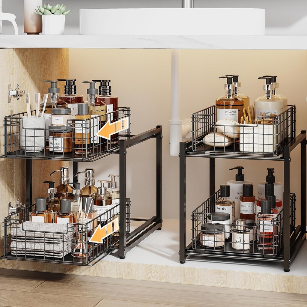 Pull-Out Basket For Kitchen Racks Organizer Under Sink Organizer Racks ...
