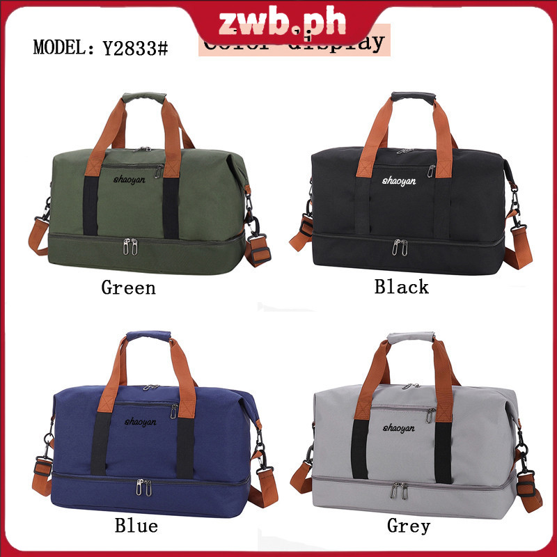 Travel Bag Women Men Korean Large Capacity Duffle Gym Sports Travelling ...
