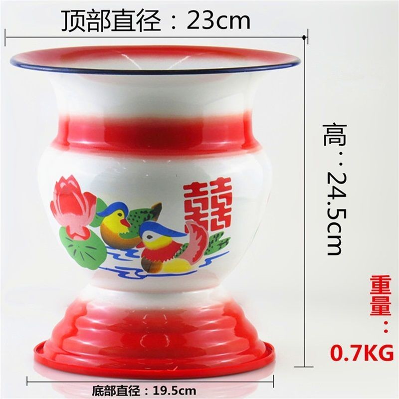 Extra-large enamel spittoon heightened and thickened urinary pot for ...