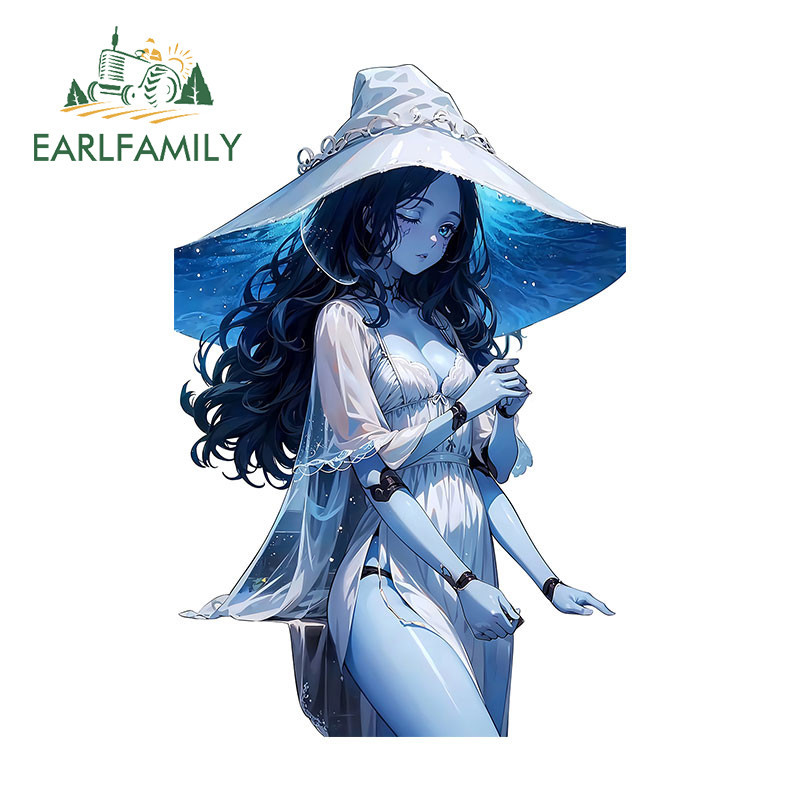 EARLFAMILY 13cm Ranni the Witch Car Sticker Laptop Windows Refrigerator