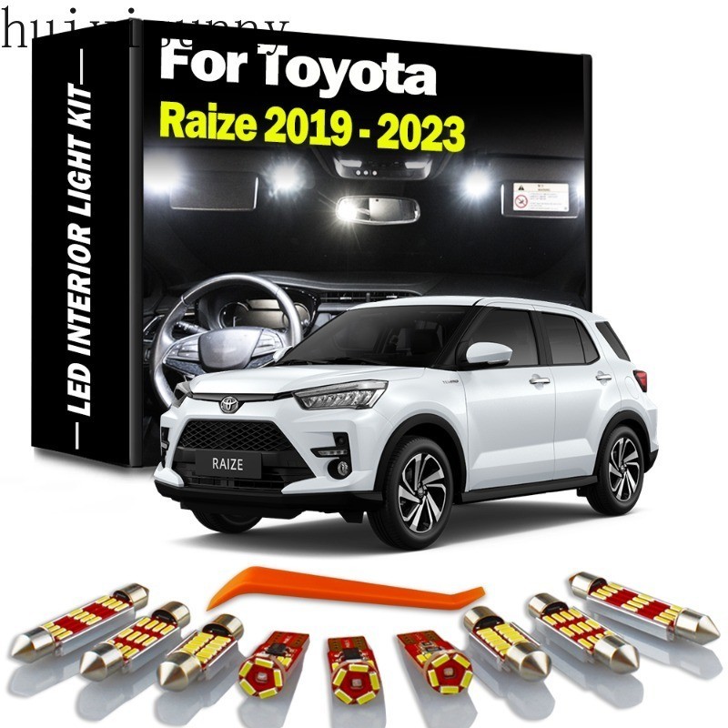 HYS 10Pcs LED Interior Reading Dome Trunk Light Kit For Toyota Raize ...